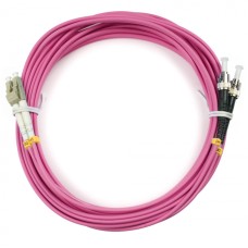 Шнур оптический duplex LC-ST 50/125 mm OM4 15м LSZH Cabeus FOP-50-OM4-LC-ST-15m