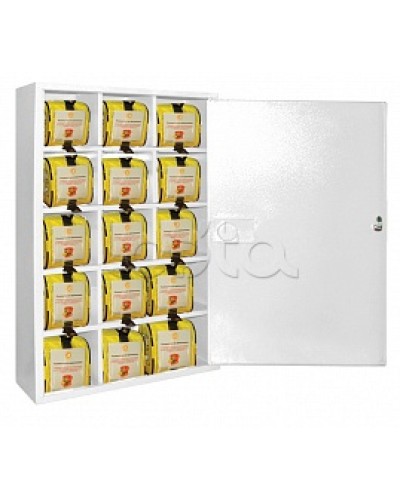 Футляр металлический секционный ПОЖТЕХНИКА ФМС-15 закрытый, белый в Петропавловске-Камчатском Пожарные шкафы Pintop.ru