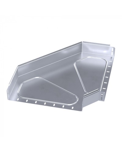 Угол горизонтальный 90 градусов Стандарт INOX (AISI 316) 400х80 Промрукав (PR16.3537) в Петропавловске-Камчатском Аксессуары для лотков Pintop.ru