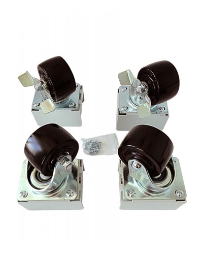 Eurolan Набор роликов 4 шт., до 600 кг, серия S3000 (60A-26-01-31BL) в Петропавловске-Камчатском Аксессуары для стоек и шкафов Pintop.ru