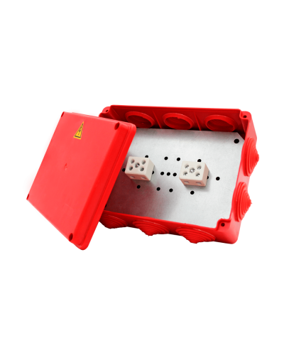 Коробка распределительная огнестойкая КРОПС-П5, IP54, габаритные размеры 190х140х70 мм, для кабелей сечением до 10-16 мм2, 12 клемм КМ-Профиль (FRJB-KM-P5-10-12-КРОПС-IP54) в Петропавловске-Камчатском Распределительные коробки Pintop.ru