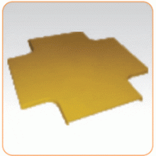 Крышка Х-соединителя оптического лотка 120 мм, желтая LANMASTER LAN-OT120-XTC